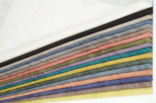 linenschina3309 (2) Ramie Cotton Blend Fabric - 134g Lightweight, 138cm Width, Textured Surface - Spring Summer Style #3309