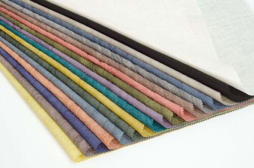 linenschina3309 (3) Ramie Cotton Blend Fabric - 134g Lightweight, 138cm Width, Textured Surface - Spring Summer Style #3309