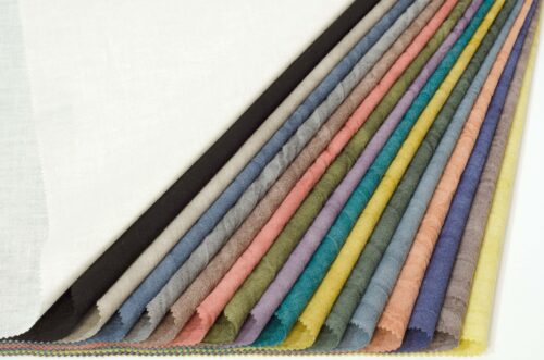 linenschina3309 (4) Ramie Cotton Blend Fabric - 134g Lightweight, 138cm Width, Textured Surface - Spring Summer Style #3309