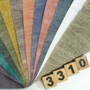 linenschina3310 (1) Linen Viscose Heavyweight Fabric - 235g, 138cm Width, Textured Drape - Autumn Winter Collection #3310