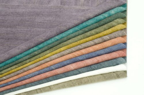linenschina3310 (2) Linen Viscose Heavyweight Fabric - 235g, 138cm Width, Textured Drape - Autumn Winter Collection #3310