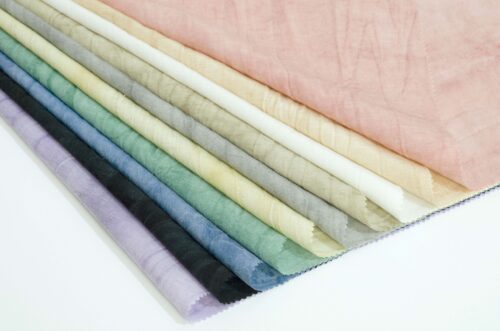 linenschina3313 (3) Tencel Linen Textured Fabric - 180g Medium Weight, 140cm Width, Unique Wrinkled Effect #3313