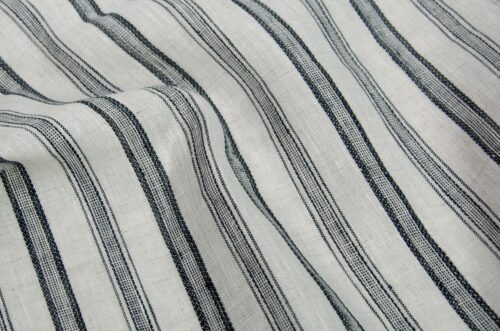 linenschina3421 (2) Pure Linen Jacquard Fabric - 160g Medium Weight, 138cm Width, Minimalist Luxury - Spring Summer #3421