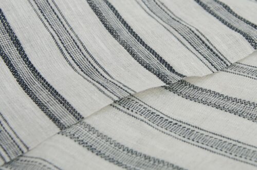 linenschina3421 (4) Pure Linen Jacquard Fabric - 160g Medium Weight, 138cm Width, Minimalist Luxury - Spring Summer #3421
