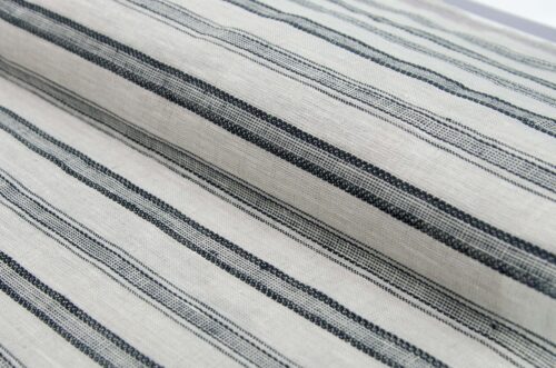 linenschina3421 (8) Pure Linen Jacquard Fabric - 160g Medium Weight, 138cm Width, Minimalist Luxury - Spring Summer #3421