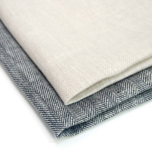 Herringbone 100% Linen Fabric – 160gsm, 138cm Width | Style 3422 Herringbone 100% Linen Fabric – 160gsm, 138cm Width | Style 3422