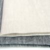 linenschina3422 (2) 100% Linen Herringbone Fabric - 160g Medium Weight, 138cm Width, Structured Drape - Year-Round #3422