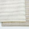 linenschina3423 (9) Linen Metallic Stripe Fabric - 160g Medium Weight, 138cm Width, 2% Gold/Silver Yarn - Subtle Shine #3423
