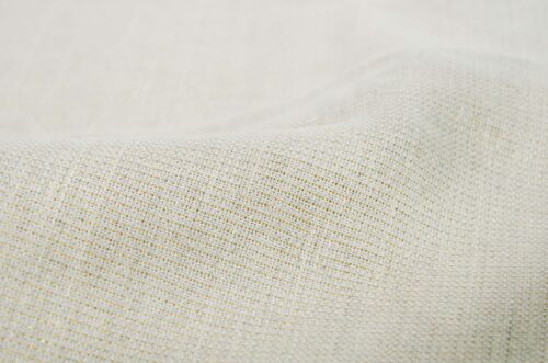linenschina3425 (4) Linen Cotton Metallic Fabric - 245g Heavyweight, 138cm Width, 2%Gold/Silver Yarn - Luxe Texture #3425