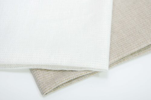 linenschina3425 (8) Linen Cotton Metallic Fabric - 245g Heavyweight, 138cm Width, 2%Gold/Silver Yarn - Luxe Texture #3425