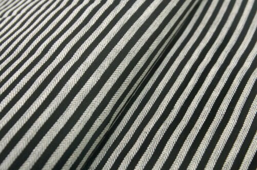 linenschina3427 (2) Classic Linen Stripe Fabric - 170g Medium Weight, 138cm Width, Timeless Design - Natural Living #3427