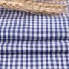 linenschina3529 (48) Linen Cotton Check Fabric - 132g Lightweight, 145cm Width, Retro Style - Spring Summer #3529