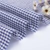 linenschina3529 (49) Linen Cotton Check Fabric - 132g Lightweight, 145cm Width, Retro Style - Spring Summer #3529