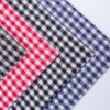 linenschina3529 (51) Linen Cotton Check Fabric - 132g Lightweight, 145cm Width, Retro Style - Spring Summer #3529