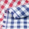 linenschina3530 (63) Linen Cotton Gingham Fabric - 136g Lightweight, 145cm Width, Antibacterial - Summer Shirts #3530