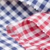 linenschina3530 (68) Linen Cotton Gingham Fabric - 136g Lightweight, 145cm Width, Antibacterial - Summer Shirts #3530