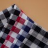 linenschina3531 (9) Linen Cotton Yarn-Dyed Check - 136g Lightweight, 145cm Width, Durable Texture - Summer Wear #3531