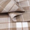 linenschina3533 (3) Linen Cotton Line Check - 116g Ultra Light, 140cm Width, Textured Surface - Spring Summer #3533