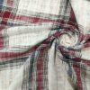 linenschina3534 (15) Linen Cotton Stripe Fabric - 140cm Width, 20% Linen 80% Cotton - Casual Pants & Blazers #3534