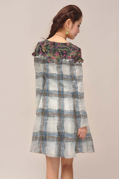 linenschina3534 (23) Linen Cotton Stripe Fabric - 140cm Width, 20% Linen 80% Cotton - Casual Pants & Blazers #3534