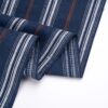 linenschina3536 (11) Linen Cotton Stripe Fabric - 130g Lightweight, 140cm Width, 55% Linen 45% Cotton - Spring Summer #3536