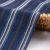 linenschina3536 (2) Linen Cotton Stripe Fabric - 130g Lightweight, 140cm Width, 55% Linen 45% Cotton - Spring Summer #3536
