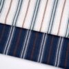 linenschina3536 (3) Linen Cotton Stripe Fabric - 130g Lightweight, 140cm Width, 55% Linen 45% Cotton - Spring Summer #3536