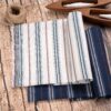 linenschina3536 (5) Linen Cotton Stripe Fabric - 130g Lightweight, 140cm Width, 55% Linen 45% Cotton - Spring Summer #3536