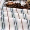 linenschina3536 (9) Linen Cotton Stripe Fabric - 130g Lightweight, 140cm Width, 55% Linen 45% Cotton - Spring Summer #3536
