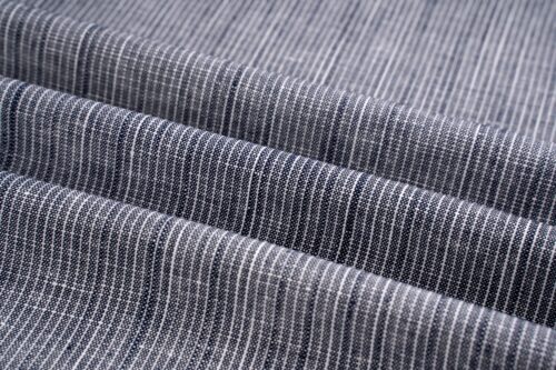 linenschina3537 (6) Linen Cotton Stripe Fabric - 145g Medium Weight, 140cm Width, Yarn-Dyed Quality - Summer Style #3537