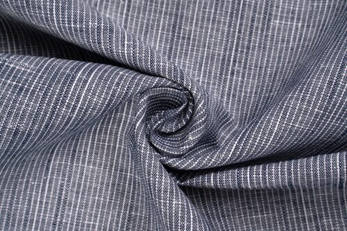linenschina3537 (7) Linen Cotton Stripe Fabric - 145g Medium Weight, 140cm Width, Yarn-Dyed Quality - Summer Style #3537