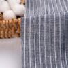 linenschina3538 (8) Linen Cotton Stripe Fabric - 141g Medium Weight, 140cm Width, Classic Design - Seasonal Wardrobe #3538