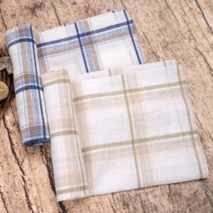 linenschina3540 (1) Light Linen Cotton Stripe - 116g Ultra Light, 140cm Width, Breezy Summer Fabric #3540