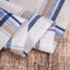linenschina3540 (4) Light Linen Cotton Stripe - 116g Ultra Light, 140cm Width, Breezy Summer Fabric #3540