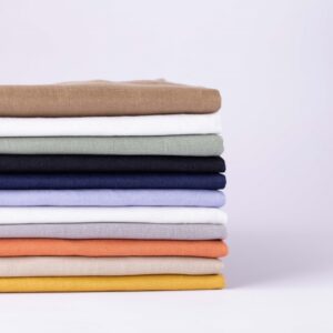 linenschina3636 (1) Pure Hemp Fabric - 121g Lightweight, 135cm Width, Natural Antibacterial - Spring Summer #3636