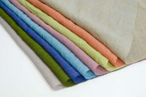 linenschina3915 (3) Premium Yarn-Dyed Hemp - 126g Lightweight, 140cm Width, Sandwashed Texture - Luxury Summer #3915