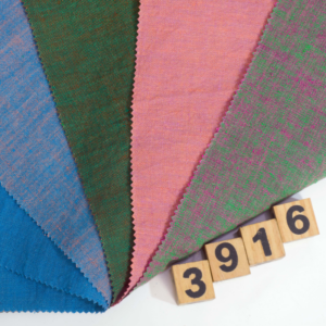 linenschina3916 (1) Yarn-Dyed Linen Fabric - 140g Medium Weight, 140cm Width, Two-Tone Effect - Summer Essential #3916