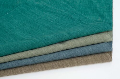 linenschina3917 (2) Textured Linen Fabric - 176g Medium Weight, 140cm Width, Sandwashed Finish - Seasonal Comfort #3917