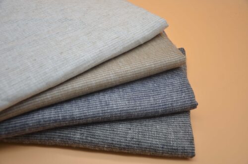 linenschina4604 (12) Heavyweight Linen Viscose Fabric - 226g, 138cm Width, 55% Linen 45% Viscose - Autumn Winter Material #4604