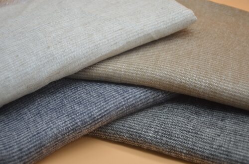 linenschina4604 (17) Heavyweight Linen Viscose Fabric - 226g, 138cm Width, 55% Linen 45% Viscose - Autumn Winter Material #4604
