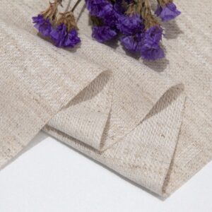 linenschina4609 (1) Linen Rayon Blend Fabric - 138cm Width, 55% Linen 45% Rayon - Premium Textile #4609