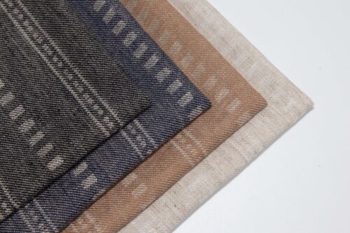 linenschina4609 (4) Linen Rayon Blend Fabric - 138cm Width, 55% Linen 45% Rayon - Premium Textile #4609