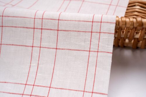 linenschina4611 (2) Light Linen Cotton Summer Fabric - 127g, 138cm Width, 55% Linen 45% Cotton - Cool & Breathable #4611