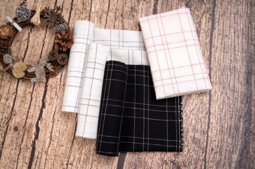 linenschina4611 (5) Light Linen Cotton Summer Fabric - 127g, 138cm Width, 55% Linen 45% Cotton - Cool & Breathable #4611