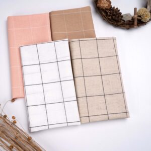 linenschina4613 (1) Summer Linen Cotton Fabric - 109g Lightweight, 138cm Width, 35% Linen 65% Cotton #4613