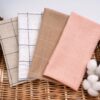 linenschina4613 (11) Summer Linen Cotton Fabric - 109g Lightweight, 138cm Width, 35% Linen 65% Cotton #4613