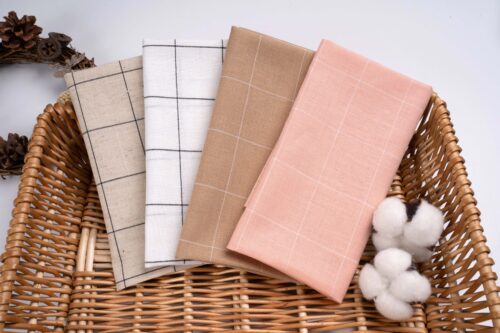 linenschina4613 (11) Summer Linen Cotton Fabric - 109g Lightweight, 138cm Width, 35% Linen 65% Cotton #4613
