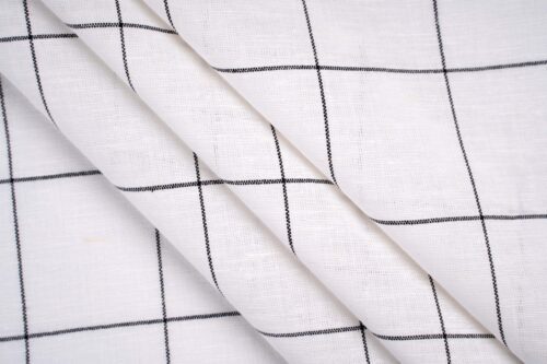 linenschina4613 (6) Summer Linen Cotton Fabric - 109g Lightweight, 138cm Width, 35% Linen 65% Cotton #4613