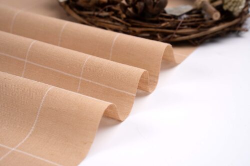 linenschina4613 (7) Summer Linen Cotton Fabric - 109g Lightweight, 138cm Width, 35% Linen 65% Cotton #4613