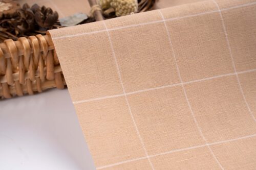 linenschina4613 (8) Summer Linen Cotton Fabric - 109g Lightweight, 138cm Width, 35% Linen 65% Cotton #4613